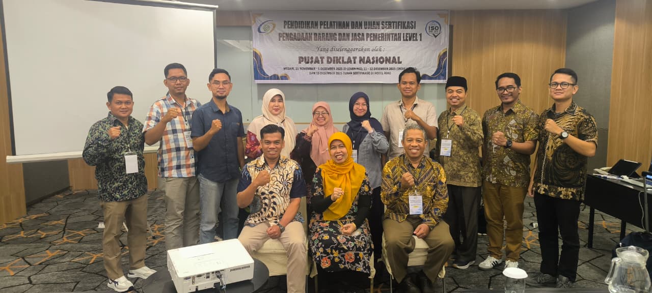 Read more about the article Pusat Diklat Nasional Selenggarakan Pendidikan Pelatihan dan Ujian Sertifikasi PBJP Level 1 di Medan