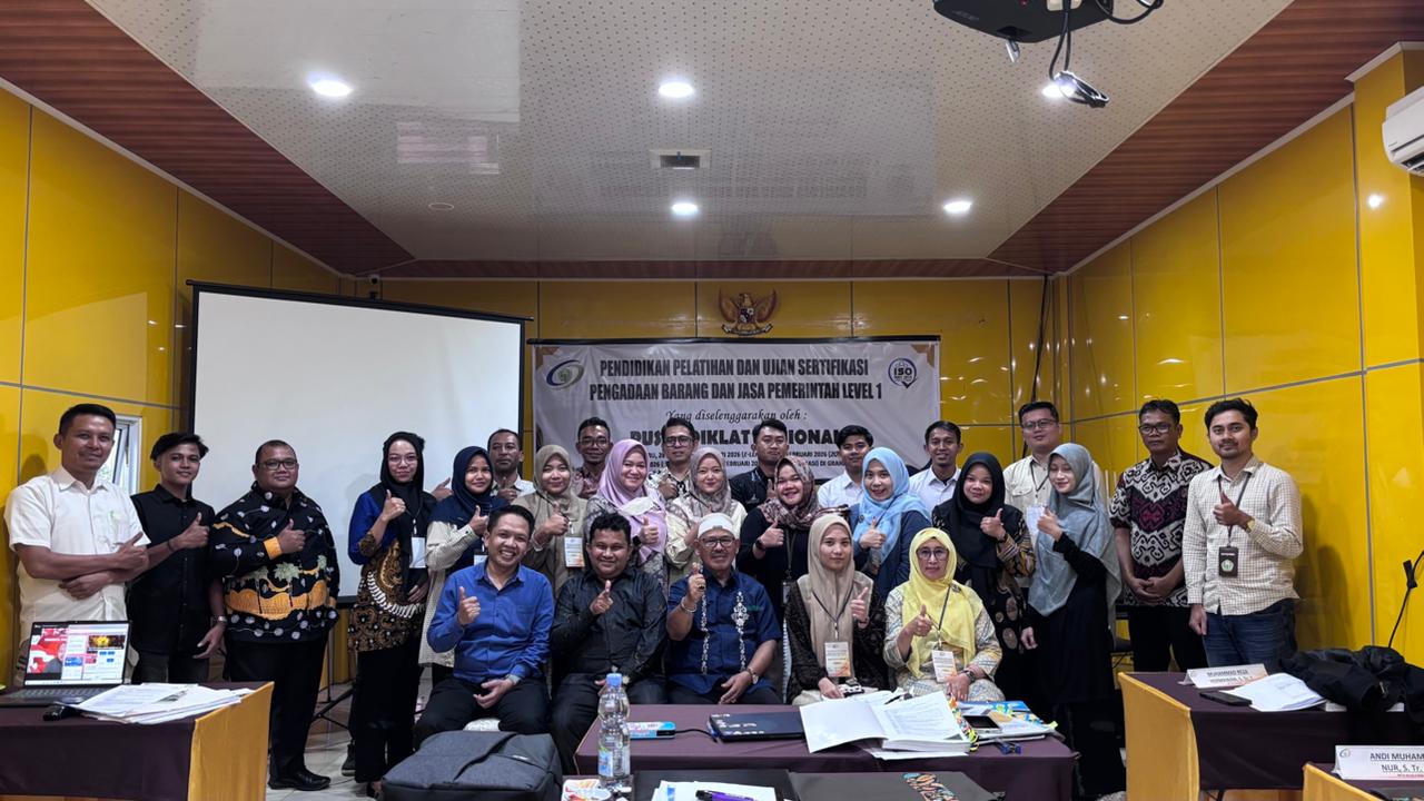 You are currently viewing Pusat Diklat Nasional Selenggarakan Pendidikan Pelatihan dan Ujian Sertifikasi PBJP Level 1 di Pekanbaru