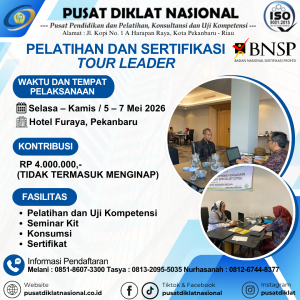 Read more about the article Pelatihan & Sertifikasi Tour Leader (Bersertifikasi BNSP)