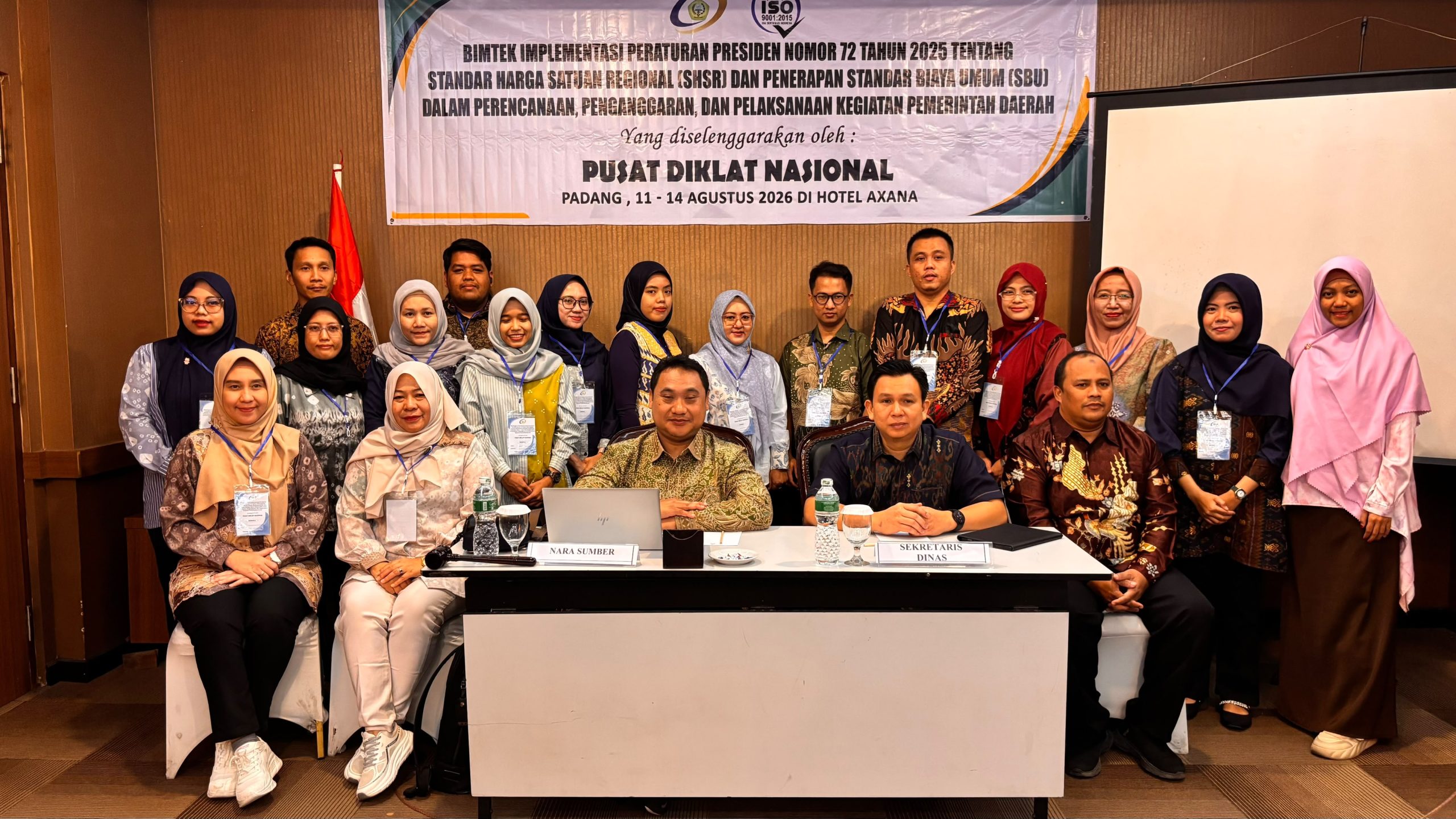 Read more about the article Pusat Diklat Nasional Selenggarakan Bimbingan Teknis Implementasi SHSR dan Penerapan SBU di Padang