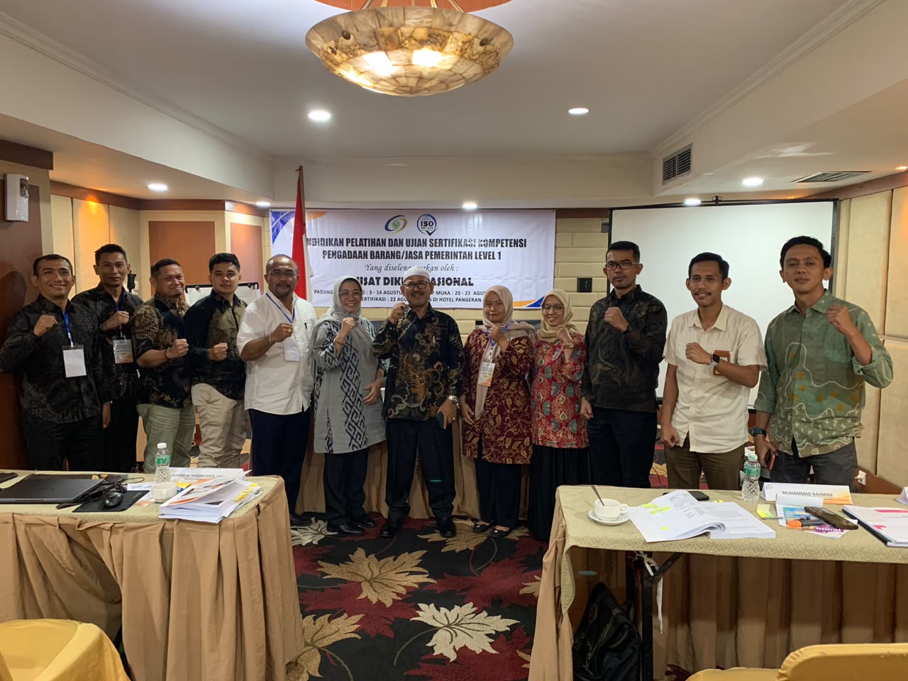 Read more about the article Pusat Diklat Nasional Gelar Pendidikan, Pelatihan, dan Ujian Sertifikasi Kompetensi PBJP Level 1 di Padang
